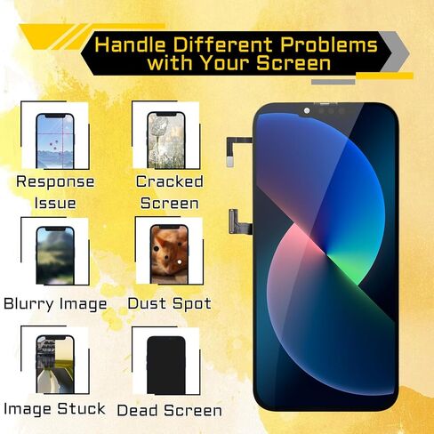 [OLED] استبدال شاشة لهاتف iPhone 13 Pro 6.1 بوصة محول رقمي للشاشة الأمامية ومستشعر القرب OLED 3D Touch طقم أدوات إصلاح التجميع الكامل A2638 A2483 A2636 A2639 A2640 in Kuwait