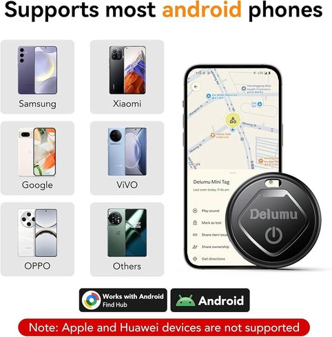 Air Tracker Android، 2026 علامات ذكية جديدة - 4 حزمة متعقب Android لتطبيق Google Find Hub، مكتشف مفاتيح تعقب Bluetooth ومحدد موقع العناصر وأجهزة تعقب GPS للمفاتيح والأمتعة والمحفظة، IP67 in Kuwait