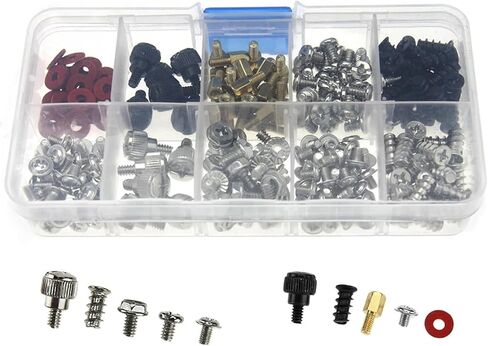 228 Pcs PC Computer Screws Standoffs Set Kit, for Hard Drive Case Motherboard Fan Power Graphics in Kuwait