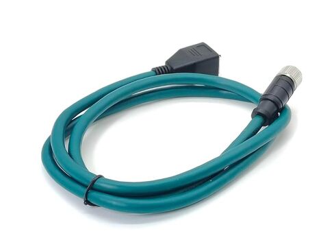 M12 8 Pin A Code Female to RJ45 Female High Flex Cat6 Industrial Ethernet PVC Cable 1M in Kuwait