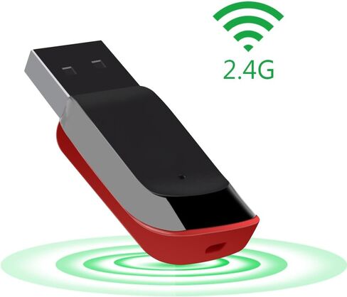 محول لاسلكي USB بسرعة 150 ميجابت في الثانية بطاقة شبكة 2.4G دونجل واي فاي لسطح المكتب والكمبيوتر المحمول والكمبيوتر الشخصي 802.11b/g/n يدعم نظام التشغيل Windows Mac in Kuwait