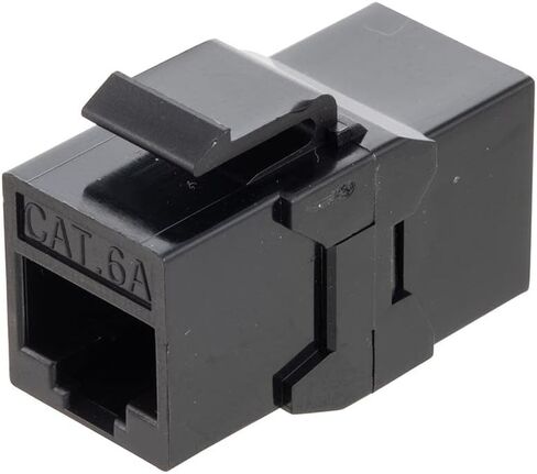 NavePoint CAT6A UTP وصلة Keystone مضمنة، 25 حزمة، أسود in Kuwait