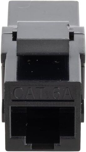 NavePoint CAT6A UTP وصلة Keystone مضمنة، 25 حزمة، أسود in Kuwait