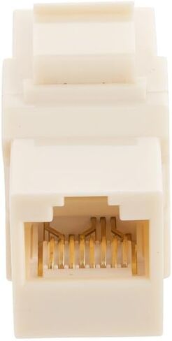 NavePoint CAT6A UTP Inline Keystone Coupler, 15 Pack, Ivory in Kuwait