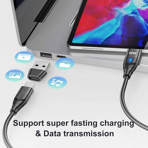 USB C محول نوع أنثى إلى ذكر كابل محول موصل إلى كابل محول شحن سريع للكمبيوتر in Kuwait
