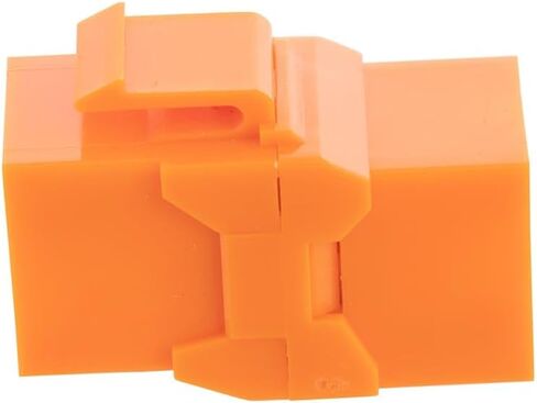 NavePoint CAT6A UTP Inline Keystone Coupler, 10 Pack, Orange in Kuwait