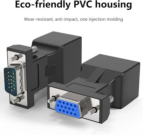 محول تمديد VGA إلى RJ45، ناقل الحركة، موسع إلى محول RJ45 لمحول ABS متعدد الاستخدام in Kuwait