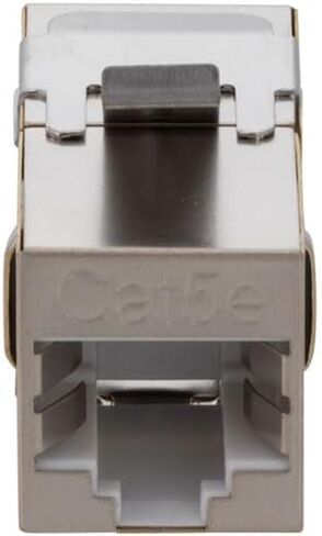 NavePoint CAT5E FTP Inline Keystone Coupler, RJ45 Female to RJ45 Female, 15 Pack, Silver in Kuwait
