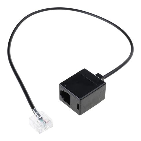 كابل محول الشبكة RJ45 إلى RJ11، محول الإنترنت إلى الهاتف، محول محول RJ45 إلى RJ11 35 سم من موصلات الشبكة إلى الهاتف in Kuwait