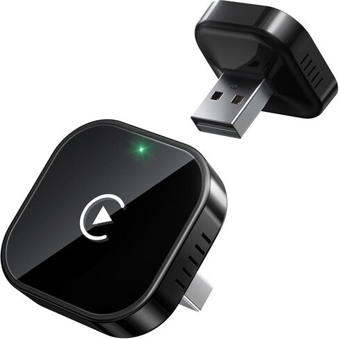 محول CarPlay اللاسلكي من Teeran لهاتف iPhone (ترقية 2026)، توصيل وتشغيل صغير للسيارات مع Apple CarPlay سلكي من المصنع، اتصال سريع ومستقر، إعداد سهل، توافق واسع للمركبات (أسود) in Kuwait