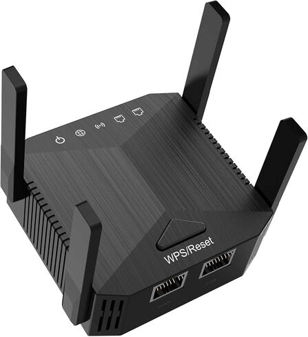 WiFi Extender Signal Booster with Ethernet Port WiFi Repeater Covers up to 3000 sq.ft and 30+ Devices, 1-Tap Setup, Supports Access Point, Alexa Compatible Home WiFi Range Extender in Kuwait