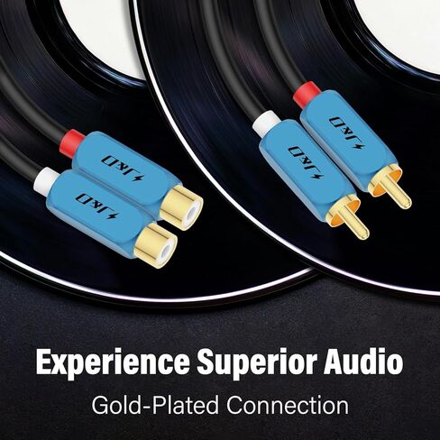 J&D 2 RCA Extension Cable 3 Feet Bundle in Kuwait