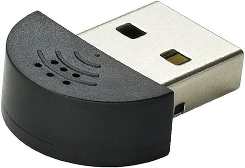 ميكروفون USB 2.0 محمول، محول ميكروفون الكلام للكمبيوتر (أسود) للكمبيوتر المحمول in Kuwait