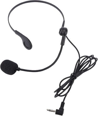 Headset Microphone, Adjustable Boom Mic with 3.5mm Male Connector for Voice Amplifier Teacher Presenter, Loud Clear HiFi Sound in Kuwait