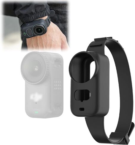CAPART سوار معصم من السيليكون لـ DJI OSMO Nano، حزام معصم الكاميرا نانو حامل حزام لطوق الكلب والقط والدراجة in Kuwait