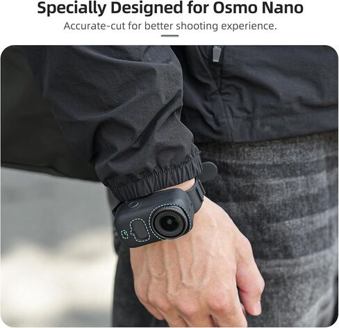 CAPART سوار معصم من السيليكون لـ DJI OSMO Nano، حزام معصم الكاميرا نانو حامل حزام لطوق الكلب والقط والدراجة in Kuwait