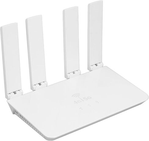 POCREATION 4G LTE WiFi Router, Unlocked Mobile Hotspot Wireless Internet Router with 4 High Gain Antennas and SIM Card Slot, for Europe Asia Home Office Use (US Plug) in Kuwait