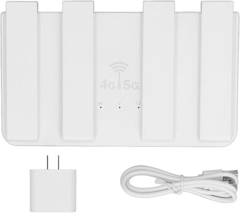 POCREATION 4G LTE WiFi Router, Unlocked Mobile Hotspot Wireless Internet Router with 4 High Gain Antennas and SIM Card Slot, for Europe Asia Home Office Use (US Plug) in Kuwait