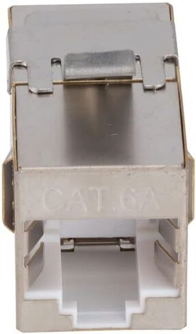 NavePoint CAT6A FTP Inline Keystone Coupler, RJ45 Female to RJ45 Female, 10 Pack, Silver in Kuwait
