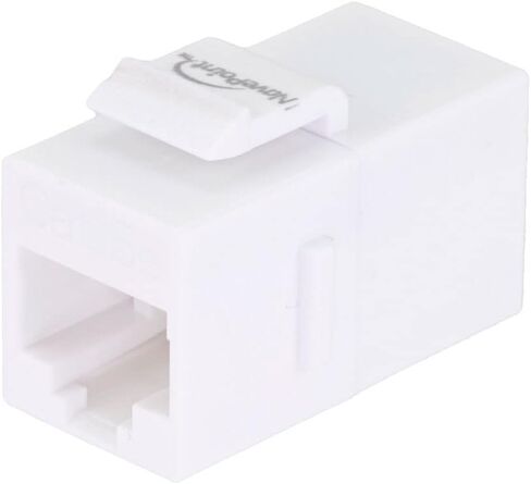 وصلة NavePoint CAT5E Keystone، أنثى RJ45(8x8)، أداة إضافية، لدن بالحرارة، أبيض، 15 حزمة in Kuwait