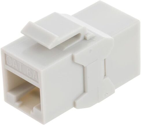 NavePoint CAT6A UTP Inline Keystone Coupler, 15 Pack, Grey in Kuwait
