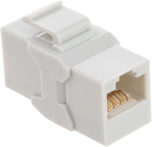 NavePoint CAT6A UTP Inline Keystone Coupler, 15 Pack, Grey in Kuwait