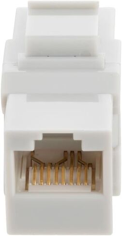NavePoint CAT6A UTP Inline Keystone Coupler, 15 Pack, Grey in Kuwait
