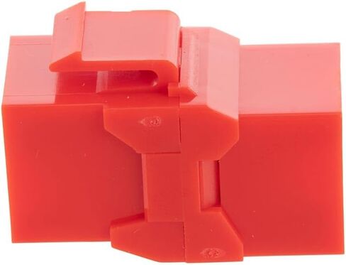 NavePoint CAT6A UTP Inline Keystone Coupler, 25 Pack, Red in Kuwait