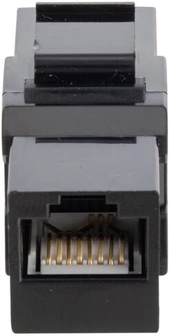 NavePoint CAT6A UTP Inline Keystone Coupler, 10 Pack, Black in Kuwait
