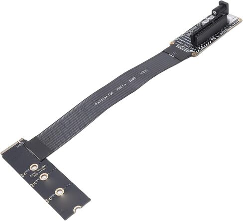 M.2 M Key to PCIe X4 Adapter, Supports PCIe 4.0 3.0 2.0 with Ultra Thin 0.3mm FPC, Compatible with NVMe SSDs GPU Enclosures for DIY Computer Upgrades in Kuwait