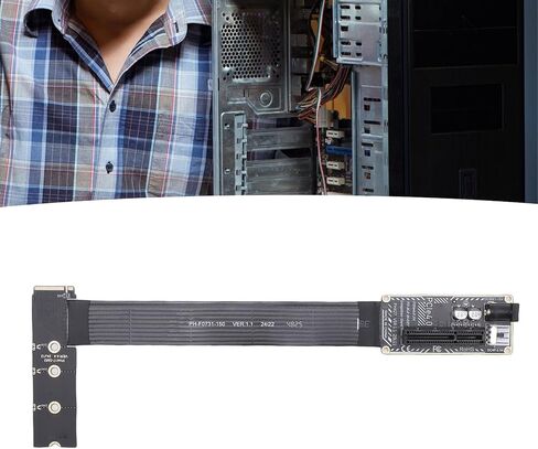 M.2 M Key to PCIe X4 Adapter, Supports PCIe 4.0 3.0 2.0 with Ultra Thin 0.3mm FPC, Compatible with NVMe SSDs GPU Enclosures for DIY Computer Upgrades in Kuwait