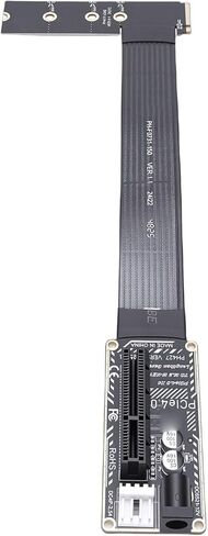 M.2 M Key to PCIe X4 Adapter, Supports PCIe 4.0 3.0 2.0 with Ultra Thin 0.3mm FPC, Compatible with NVMe SSDs GPU Enclosures for DIY Computer Upgrades in Kuwait
