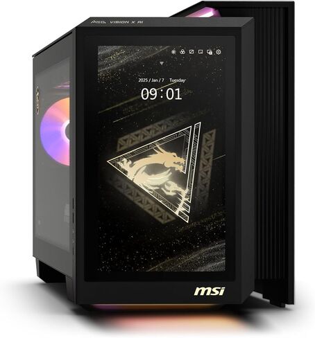 msi MEG Vision X AI Gaming Desktop: Intel Ultra 9 285K, Geforce RTX 5090, 64GB DDR5, 2TB M.2 NVMe SSD, Liquid Cooling, BT 5.4, VR-Ready, Window 11 Pro: 2NVZ9-045US in Kuwait