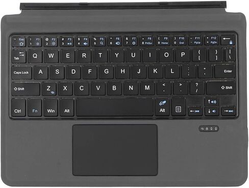 لوحة مفاتيح Focket Trackpad، اتصال مستقر BT5.0، خفيفة الوزن للغاية لأجهزة الكمبيوتر اللوحية Go، لوحة لمس حساسة مع جلد PU سريع الاستجابة لجهاز Go 1 2 3 Tablet (نمط عادي) in Kuwait