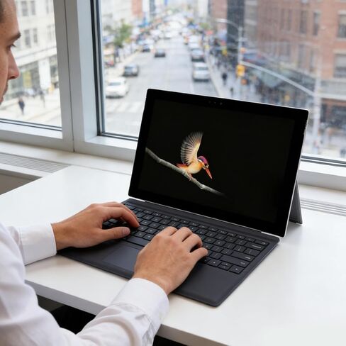 لوحة مفاتيح مغناطيسية قابلة للفصل من Zopsc لجهاز Pro 4 5 6 7، لوحة مفاتيح كمبيوتر لوحي لاسلكية مريحة للغاية مع لوحة لمس متعددة، إضاءة خلفية متعددة الألوان in Kuwait