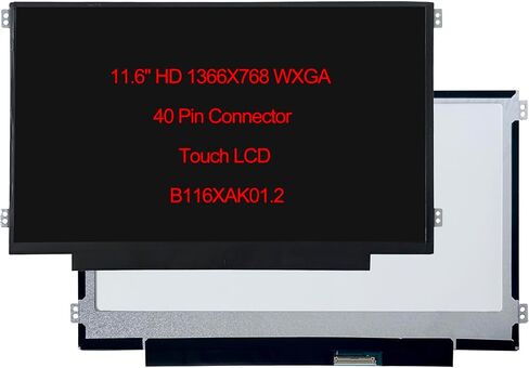 B116XAK01.1 B116XAK01.2 11.6" HD 1366x768 LCD Display Touch Screen Panel with 40 Pin Connector Replacement for HP Chromebook 11 11MK G9 EE Touch M44257-001 M47377-001 in Kuwait