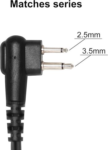 Earpiece for Motorola Walkie Talkie and Radio with PTT/Mic, Compatible for CP200D CP100D R2 CP200 CP185 BPR40 CLS1410 CLS1110 RMU2040 RMU2080D, 2-Wire Acoustic Tube Surveillance Headset, 2 Pin in Kuwait