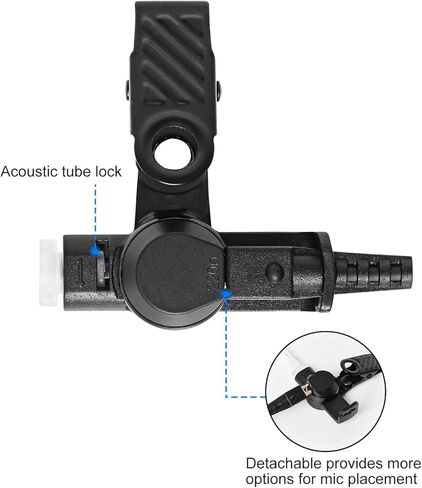 Earpiece for Motorola Walkie Talkie and Radio with PTT/Mic, Compatible for CP200D CP100D R2 CP200 CP185 BPR40 CLS1410 CLS1110 RMU2040 RMU2080D, 2-Wire Acoustic Tube Surveillance Headset, 2 Pin in Kuwait