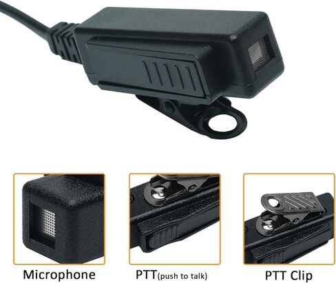 سماعة أذن ووكي توكي مع ميكروفون PTT متوافقة مع موتورولا APX6000 XPR7550e XPR7550 راديو ثنائي الاتجاه مع استبدال 3.5 ملم للاستماع فقط لسماعة الأذن in Kuwait