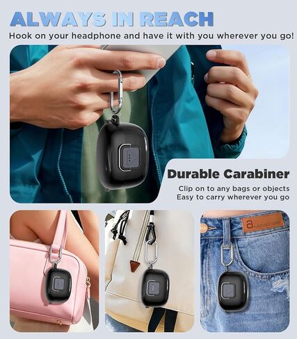 WADVCU[Upgrade Secure Lock] for JBL Tune Buds 2 Case Cover with Cleaner kit, Protective TPU Transparent Hard Shell ONLY Compatible with JBL Tune Buds 2nd Gen Earbuds Charging Case with Keychain(Black) in Kuwait