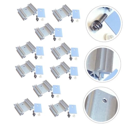 STOBOK 40pc Aluminum TO-220 Heat Sink Set for Component Cooling Random Color Effective Heat Dissipation for Electronics in Kuwait