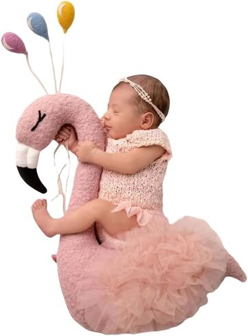 دعامات التصوير الفوتوغرافي لحديثي الولادة وسادة وضعية الحصان تساعد على مساعدة الطفل الأولاد والبنات حديثي الولادة في التصوير الفوتوغرافي الاحترافي (وردي 2) in Kuwait
