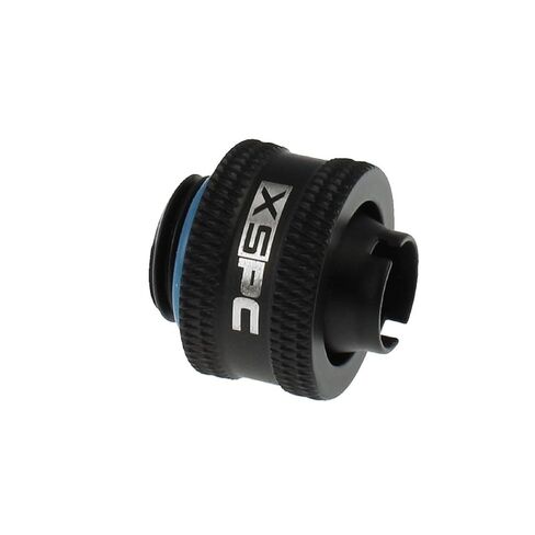 XSPC G1/4" 3/8" ID، 1/2" OD تركيب ضغط V2 (8 عبوات) وG1/4" 90 درجة تركيب دوار V2 (4 عبوات)، أسود غير لامع in Kuwait