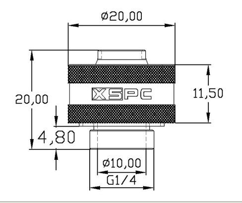 XSPC G1/4" 3/8" ID، 1/2" OD تركيب ضغط V2 (8 عبوات) وG1/4" 90 درجة تركيب دوار V2 (4 عبوات)، أسود غير لامع in Kuwait