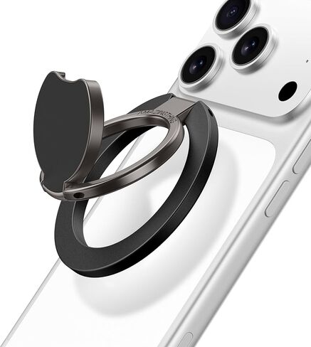 AMAZINGthing [Titan PRO MagFlex Grip Removable Phone Grip & Kickstand, Dual-Magnetic Mount, MagSafe-Compatible for iPhone 17/16/15/14/13/12 and MagSafe Cases Black in Saudi Arabia