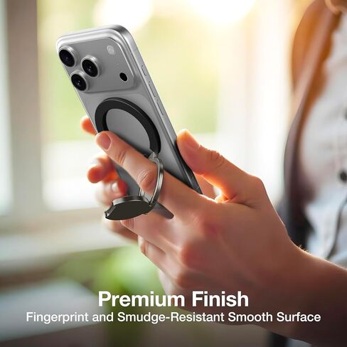 AMAZINGthing [Titan PRO MagFlex Grip Removable Phone Grip & Kickstand, Dual-Magnetic Mount, MagSafe-Compatible for iPhone 17/16/15/14/13/12 and MagSafe Cases Black in Saudi Arabia