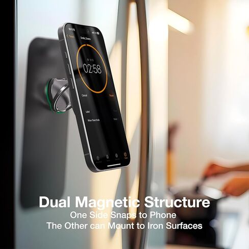 AMAZINGthing [Titan PRO MagFlex Grip Removable Phone Grip & Kickstand, Dual-Magnetic Mount, MagSafe-Compatible for iPhone 17/16/15/14/13/12 and MagSafe Cases Black in Saudi Arabia