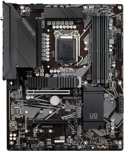 جيجابايت Z590 UD AC (LGA 1200/ Intel Z590/ ATX/ Triple M.2/ PCIe 4.0/ USB 3.2 Gen 2/ Intel Wireless-AC/ 2.5GbE LAN/ اللوحة الأم) in Kuwait