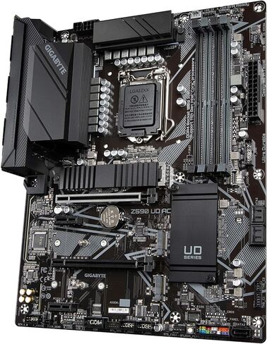 جيجابايت Z590 UD AC (LGA 1200/ Intel Z590/ ATX/ Triple M.2/ PCIe 4.0/ USB 3.2 Gen 2/ Intel Wireless-AC/ 2.5GbE LAN/ اللوحة الأم) in Kuwait