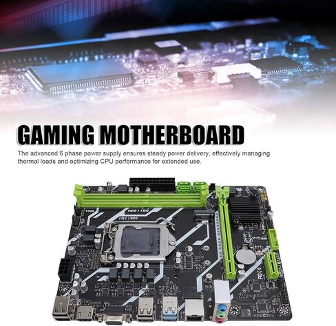 اللوحة الأم للكمبيوتر المكتبي H311 DS4، LGA1151 DDR4 NVME M.2 مع مصدر طاقة 6 مراحل، لـ Core 6 7 8 in Kuwait
